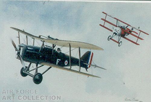 BRITISH SE-5 AND FOKKER TRIPLANE